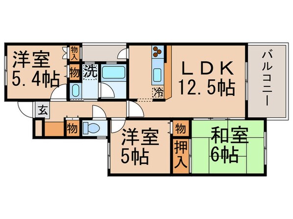 ステラガ－デンの物件間取画像